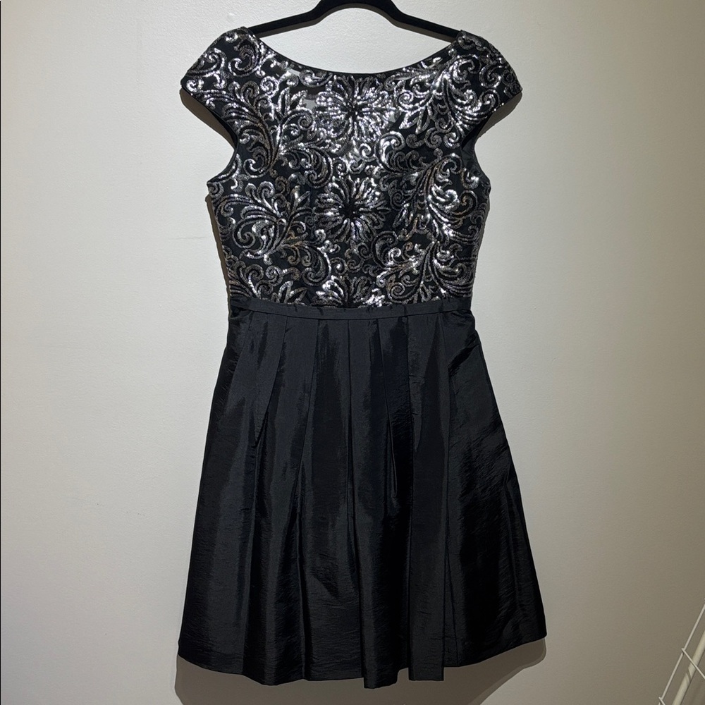 Calvin Klein Black and Silver Dress